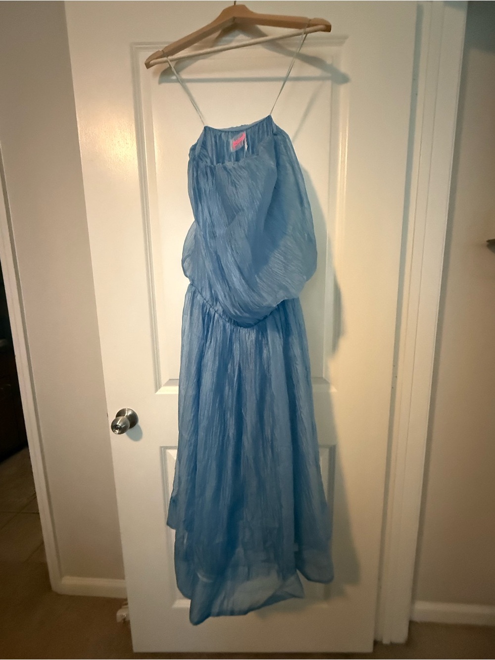 Free People Sky Blue Spaghetti-Strap Midi Dress